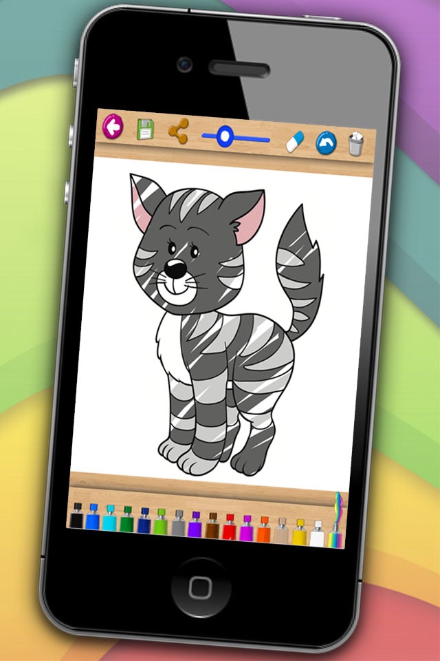 Paint cats – lovely kittens coloring book screenshot 2