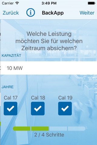 RWE BackApp screenshot 2