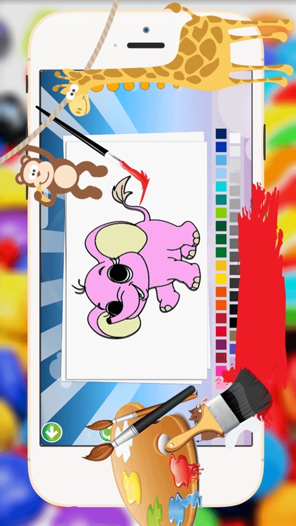 Baby Animals Coloring Book -  All In 1 Cute Animal Draw, Paint And Color Pages Games For Kids screenshot-3