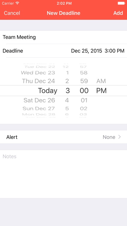 Deadline Tracker - Keep Track of Deadlines and Avoid Procrastination - with Alerts and Countdown