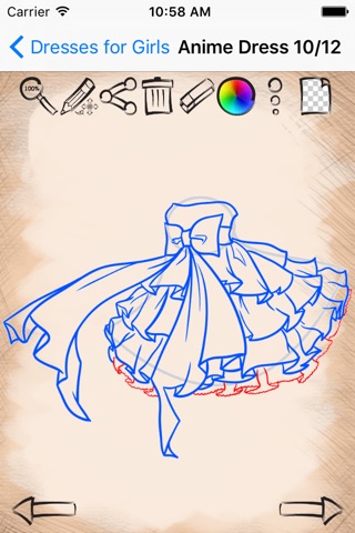 Drawing Tutorials Dresses Edition screenshot 3