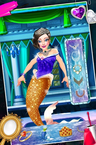 Ice Princess Mermaid Beauty Salon – Fun dress up and make up game for little stylist screenshot 4