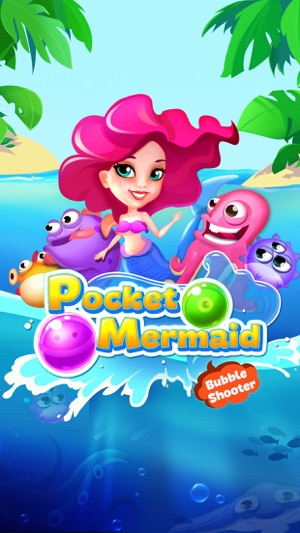 Pocket Mermaid - Pop bubble shooter game of crush happy bird(圖5)-速報App