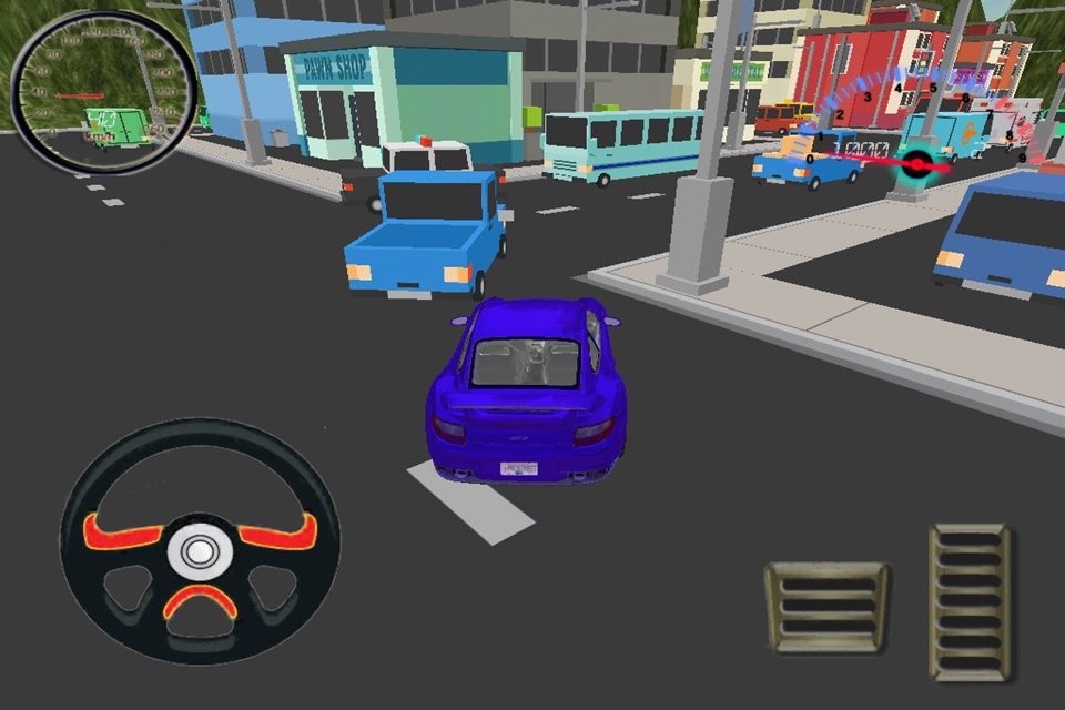 Cardboard City Sport Car Drive screenshot 3