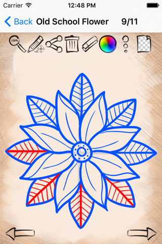 Learning To Draw Flower Tattoo Designs screenshot 3