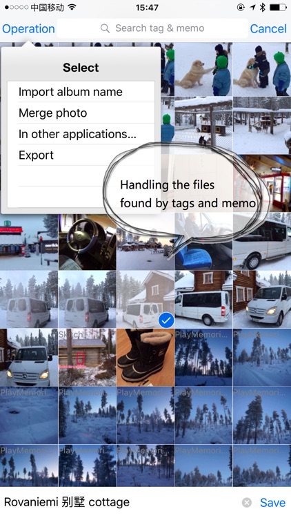 Camera Roll Photo Tag & Memo