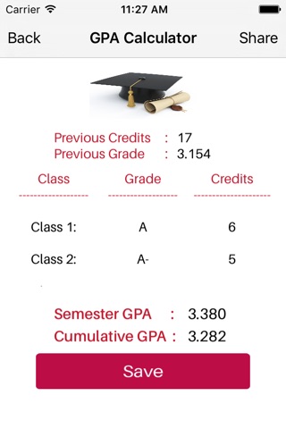 Quick GPA Calculator screenshot 3