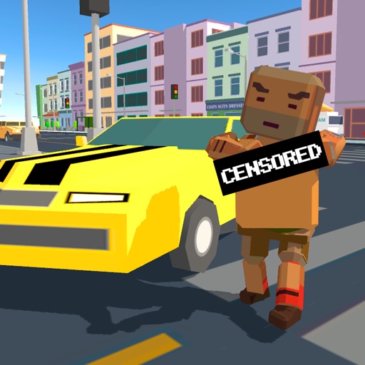 Pixel City: Crime Car Theft Race 3D Icon