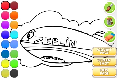Zeppelin Coloring Book screenshot 2