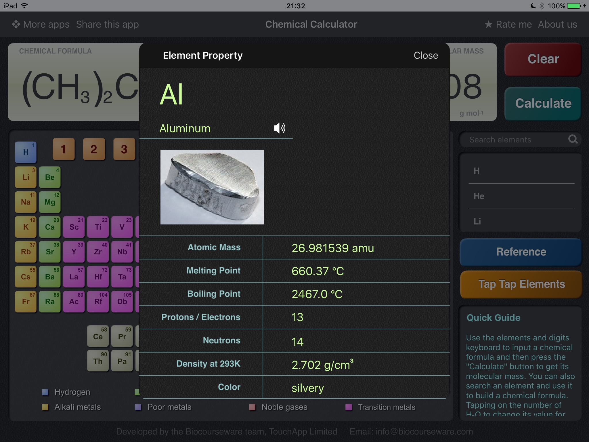 ChemCalc screenshot 3