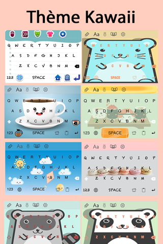 Color Fonts Keyboard: Cute Bio screenshot 2