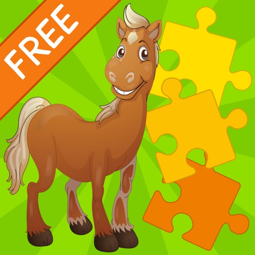 Kids Jigsaw Puzzle Horses - Free