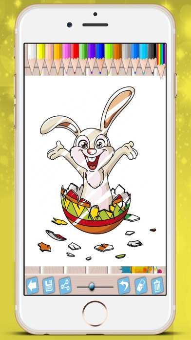 How to cancel & delete Easter chocolates picture book - paint Raster eggs bunnies coloring game kids from iphone & ipad 3