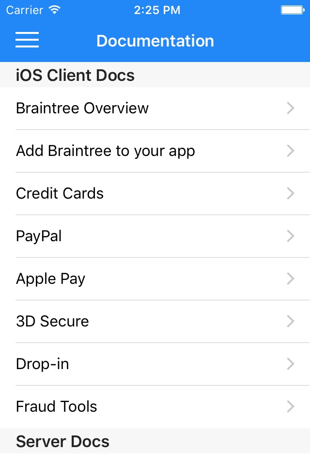 Braintree Launchpad screenshot 2