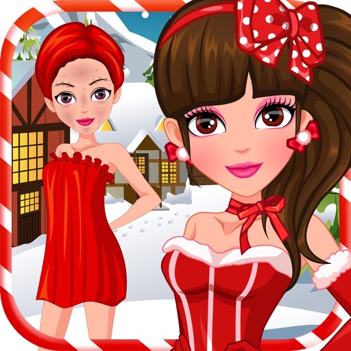 Facial Miss Santa - Makeover,Makeup,Dressup Games icon