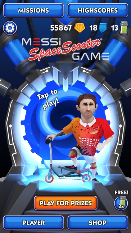 Messi Space Scooter Game screenshot-0