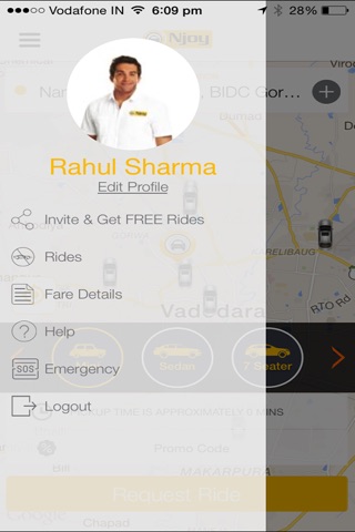 Njoy Cabs - City Ride Taxi screenshot 3