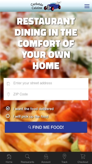 curbside cuisine restaurant delivery service on the app store screenshots