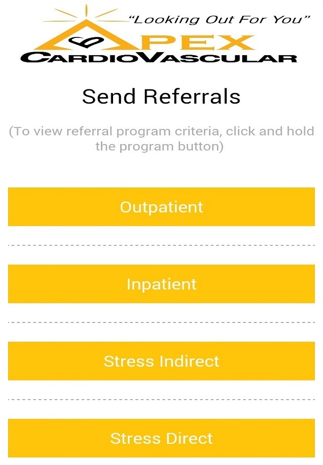 APEX Cardiovascular Referrals screenshot 3