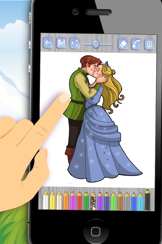 Paint tale princesses - princesses coloring book - Premium screenshot 3