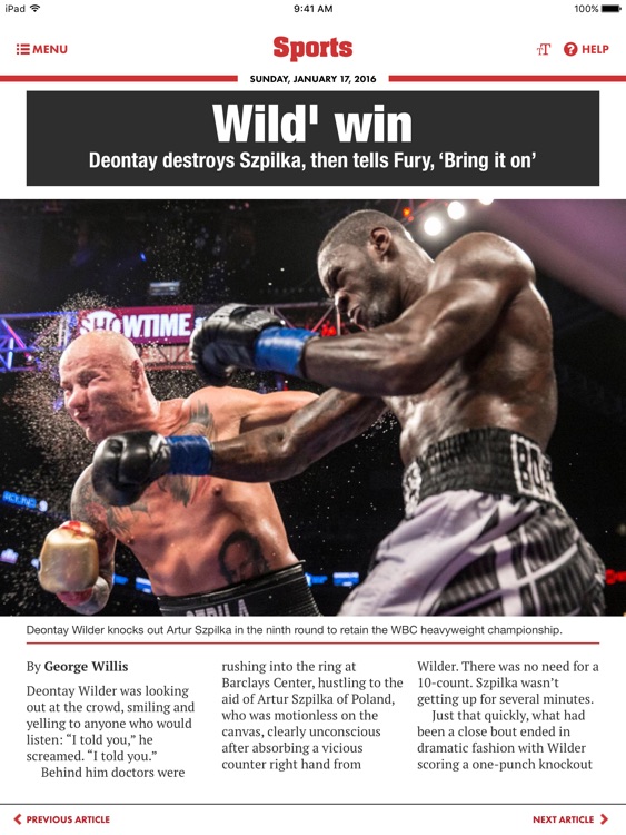 New York Post iPad Edition