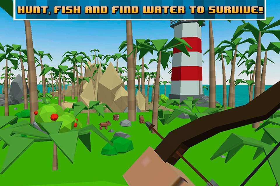 Pixel Pirate Island Survival Simulator 3D screenshot 3