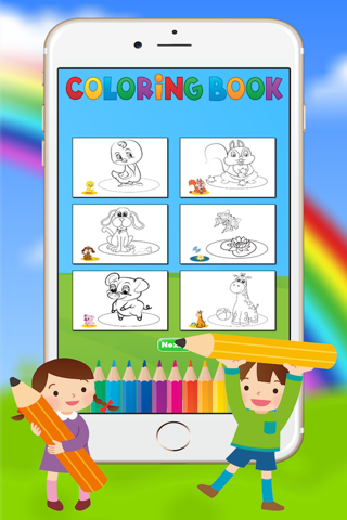 Animals Coloring Book for a Little Preschool Toddler Kids screenshot 4