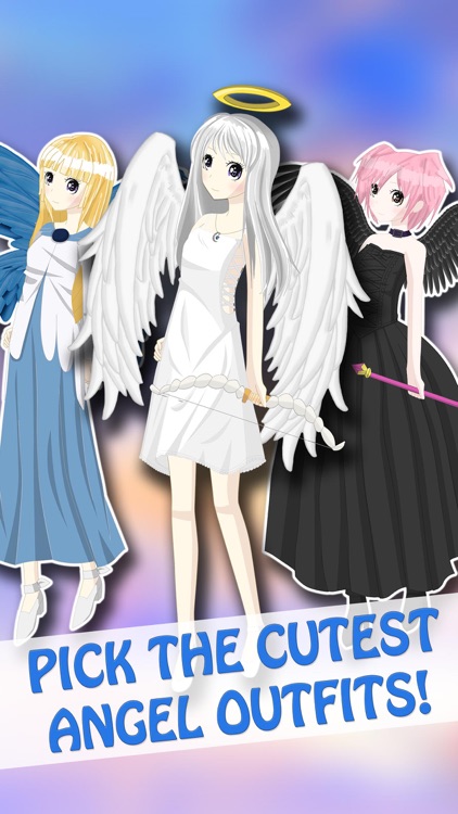 Anime Angel Girls DressUp - Cute Princess MakeUp & Makeover Games For Kids