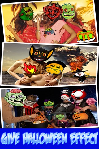 Halloween Photo Maker - Horror effect & scary face makeup with emoji emoticons screenshot 4