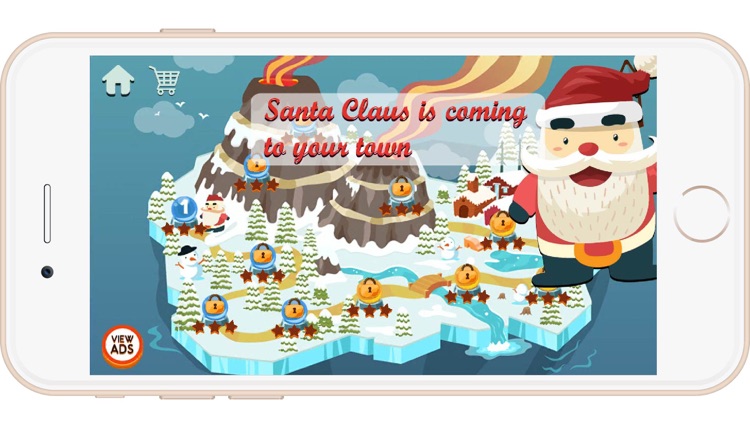 Snow Line Puzzle: Christmas Games for Noel Eve