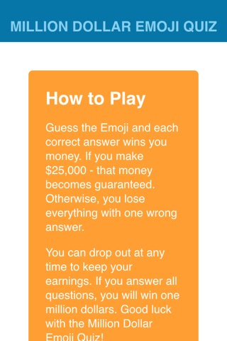 Million Dollar Emoji Quiz screenshot 2