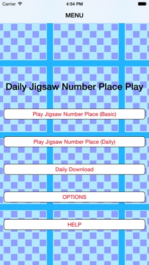 Daily Jigsaw Number Place