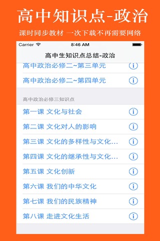 高中知识点总结大全-政治 screenshot 3