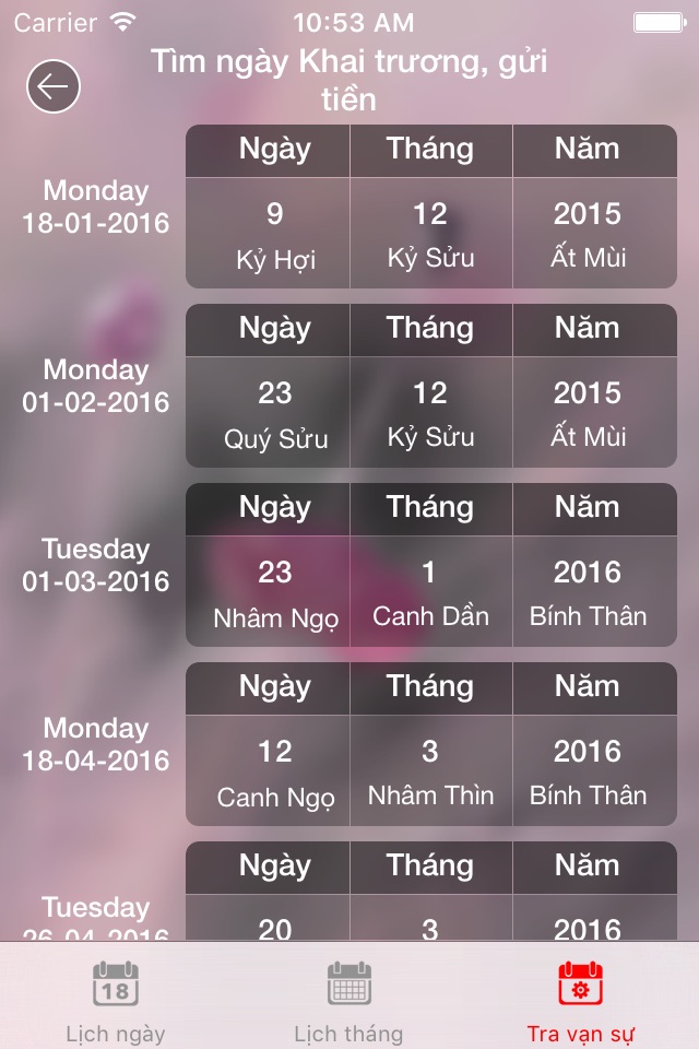 Lịch vạn sự 2016 screenshot 4