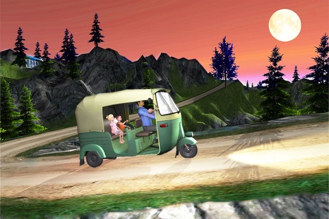Drive Mountain TukTuk Rickshaw  Sim screenshot 2