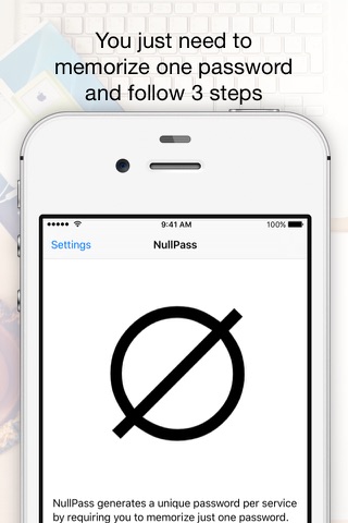 NullPass - an easy way to manage unique secure passwords per service/domain screenshot 2