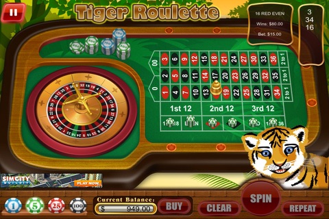 Tiger King Roulette  Play  Vegas Powerup Casino Machine screenshot 4