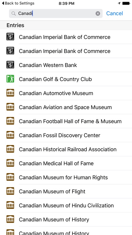 Leisuremap Canada, Camping, Golf, Swimming, Car parks, and more