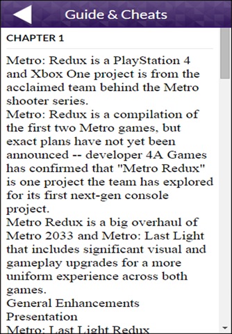PRO - Metro Redux Game Version Guide screenshot 2