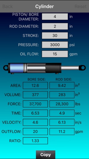 Hydraulic Cylinder Calculator Free(圖2)-速報App