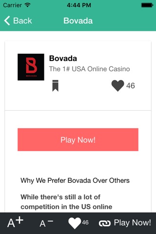 Real Money Online Casino Reviews - Roulette, Bingo, Poker, Blackjack & Slots screenshot 4