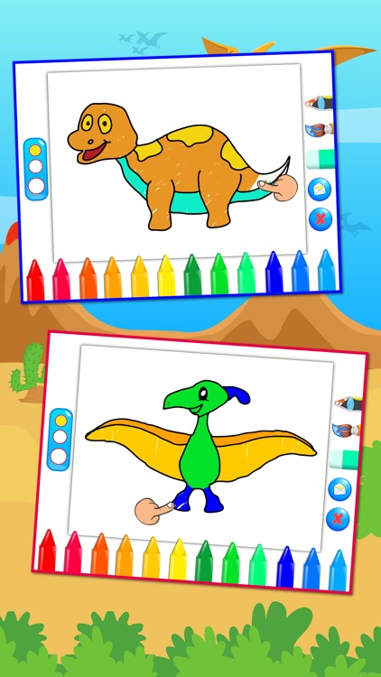 Dinosaurs Connect the Dots Coloring Book Dot to Dot Game for Kids screenshot-4