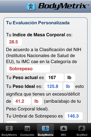 BodyMetrix screenshot 4