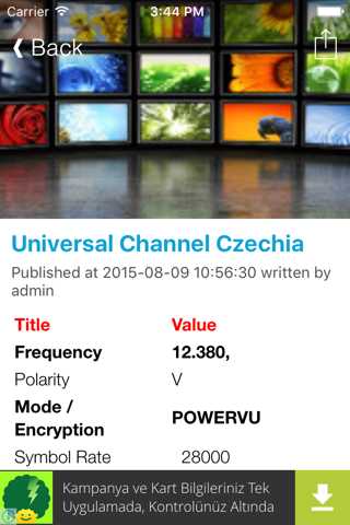 Czech TV Channels Sat Info screenshot 3