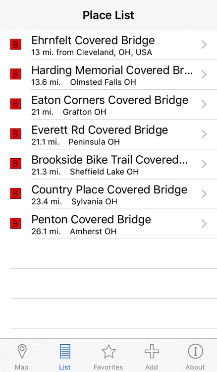 Covered Bridges Locator