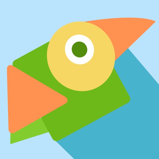 Flat Parrot Icon