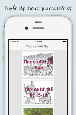 Tuyển tập thơ ca - Thơ Việt Nam qua các thời kỳ screenshot 2