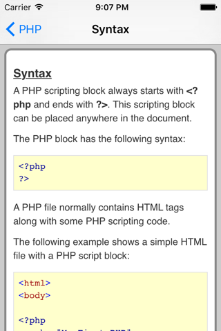 PHP Pro Quick Guide screenshot 3