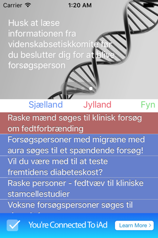Forsøgsperson.dk screenshot 4