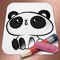 With Draw Cute Anime Animals application you will draw very easy